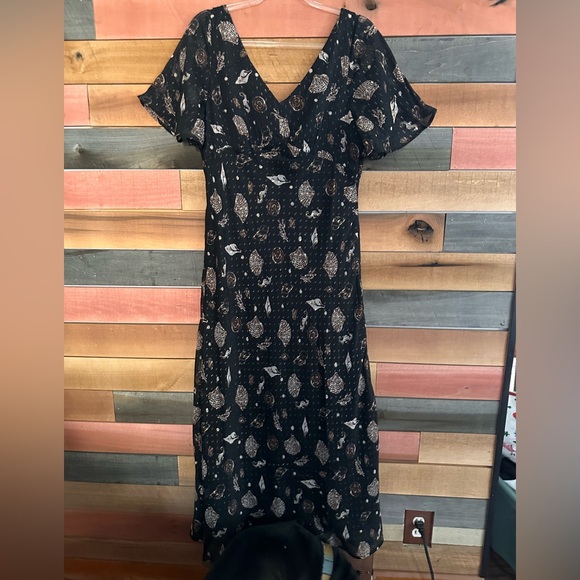 Loft Metallic Seashell Seashore Details Lightweight Dress - Picture 3 of 7